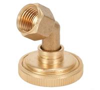 Ugello irrigatore da giardino a 8 fori adattabile, in ottone, filettatura M14, testa atomizzatrice ad alta pressione per agricoltura per irrigazione piante irrigazione spazi verdi pubblici (curvo)