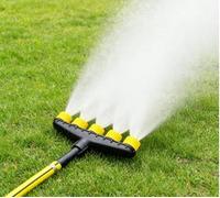 Ugello irrigatore da giardino multi testa 3 4 5 6 testa flusso regolabile irrigazione spray per irrigazione agricola, spruzzatore a rotazione fine per tubo giallo da 1 1,2 1,2 1,5 pollici (5)
