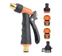 Ugello Irrigatore Per Tubo 'Acqua,Multifunzione E Resistente Alla Ruggine | Spruzzatore Manuale Ad Alta Pressione - Per Esterno, Giardino, Cortile, Prato, Casa, Piscina, Lavaggio, Pulizia,