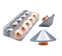 Ugello laser 10 pezzi D32 M14 H15 Ugelli a testa singola doppia cromata 1.2 .5 .4 .0(D32 M14 H15 Double,2.0mm)