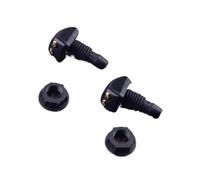 Ugello Lavavetri 2Pcs Ugello Lavaparabrezza Universale Nero Doppio Foro Regolabile Sinistra Destra