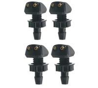 Ugello lavavetri doppio foro Compatibile Con Maggior Parte Modelli ABS Auto Ugello Lavavetri Doppio Foro Spray Detergente Ugelli Tergicristalli Per Jet(4PCS)