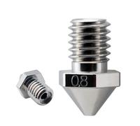 Ugello micro svizzero placcato in ottone resistente all'usura per Flashforge Creator Pro 3-0,8 mm