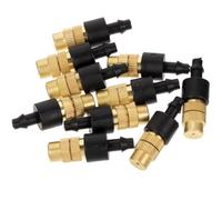 Ugello Nebulizzatore 10 Litri Pezzi Regolabile 10 in Rame | Raccordo in ABS e Rame, Diametro Spruzzo Regolabile, Uso Timer e Connettore da Giardino