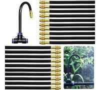 Ugello nebulizzatore, Dujelixa Getti Irrigazione per irrigazione in ottone, regolazione universale 30cm con tubo dell'acqua con diametro esterno di 8mm irrigazione, per giardino terrazzato (20 pezzi)