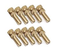 Ugello nebulizzatore in ottone, 100 ugelli nebulizzatori da giardino in ottone a bassa pressione, connettore rapido 6 connessioni 0,15-0, mm(0.6mm)