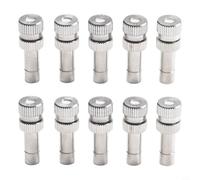 Ugello nebulizzatore in rame con attacco rapido per tubi da 6 mm, nebulizzatore fine per giardino, serra, patio, sistema di raffreddamento per irrigazione del prato e spazio abitativo esterno