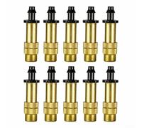 Ugello nebulizzatore per giardino, patio e serra, testa di spruzzo regolabile in ottone con alloggiamento in plastica ingegneristica, ottimizzato per il raffreddamento della stagione calda (10 pezzi)