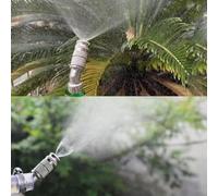 Ugello nebulizzatore regolabile ad alta pressione per spruzzatore a zaino con getto a 45 gradi e struttura in metallo, 3 ugelli e 3 adattatori inclusi