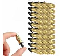 Ugello nebulizzatore regolabile in ottone per sistema di raffreddamento da giardino e patio, testa a spruzzo d'acqua fine con corpo in rame per serre paesaggistiche all'aperto kit di nebulizzazione