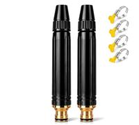 Ugello per Canna da Giardino Regolabile ad Alta Pressione, Lancia Spruzzatore per Lavaggio Auto e Pulizia Esterna, Connettore Tubo Flessibile Robusto per Irrigazione Piante e Giardinaggio(A-2pcs)