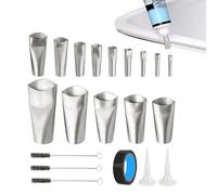 Ugello Per Cartuccia - Ugello Per Calafataggio In Acciaio Inossidabile, Punte Per Ugelli Per Calafataggio Di Ricambio In Acciaio Inossidabile Strumento Di Finitura Sigillante Di Finitura, Applicatore