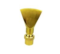 ugello per fontana a spruzzo, Ugelli for fontane a coda d'anatra da 1/2" 3/4" 1" 1,5" 2" con testa in ottone e acciaio inossidabile, spruzzo for esterni(1 (Brass))