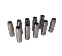 Ugello per gas 145 0123, design conico, diametro 9 5 mm, lunghezza 18 mm, lunghezza totale 53 mm, confezione da 10 ugelli per saldatura per applicazioni industriali a gas