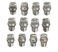 Ugello per idropulitrice in acciaio inox, 25°/40°/50°/65°/80°/95°/110° opzionale, orifizio 0,66-3,6 mm, adatto per lavasuperfici, idropulitrici (confezione da 6) 1/8 0.91mm(0.036in) 40°
