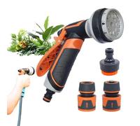 Ugello per irrigazione da giardino, ugello per tubo da giardino, ugello a spruzzo per tubo 'acqua, spruzzatore ad alta pressione, robusto inserto per tubo per la pulizia e la doccia di animali