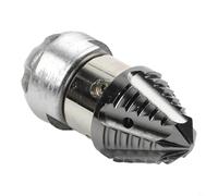 Ugello per la pulizia dello scarico, 4000 psi, testa a getto per fognatura ad alta pressione con flusso 40-70 l/min, strumento rotante in acciaio inox per lavello, cucina, sblocco fossa di drenaggio