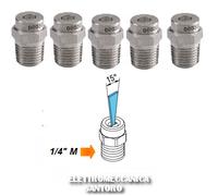 UGELLO PER LANCIA IDROPULITRICE ATTACCO 1/4" M ANGOLO 15° DIAMETRO 0,60 KIT 5 PZ