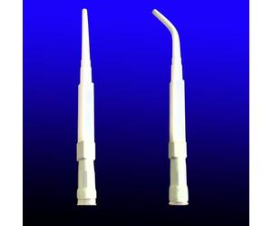 Ugello per presellatura della pistola per presellatura, applicatore curvo per ugelli per calafataggio, strumento di estensione di ricambio utilizzato in costruzione, bianco (2 pezzi, uno dritto uno