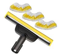Ugello per Pulitore Vetri Finestre con 3 Panni in Microfibra Accessori per Pulizia a Vapore Compatibile con Pulitore a Vapore Kar-ch-er SC1-SC5 CTK10 CTK20 Pulizia Senza Striature di Vetri e Finestre