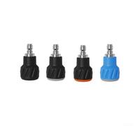 Ugello per rondella ad alta pressione in acciaio inossidabile 304 con manicotto in silicone, punta turbo rotante per pulizia del calcestruzzo, 65 mm (40°040)