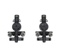 Ugello per rondella del faro compatibile con Infiniti per Q70 2013 2014 2015 2016 2017 28659-1MK6A 28658-1MK6A sinistro e destro paraurti anteriore con ugello spray con tappo di copertura (ugello)