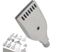 Ugello per soffiante d'aria in lega di alluminio per uso industriale, ugello per spruzzo d'aria piatto resistente agli alcali acidi per macchinari e ol 2pcs Double Row 16-hole Stainless Steel (Matte)