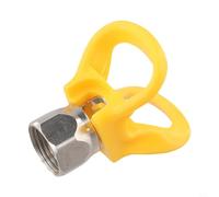 Ugello per spruzzatore airless con design a punta piatta, dimensioni filettatura G7/8 14, in metallo e plastica per proteggere l'ugello dello spruzzatore da graffi e usura (giallo)