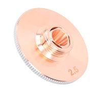 Ugello per taglio Rame a 2 strati con cromatura Diametro foro 2,5 mm per saldatura fibra CNC - Diametro esterno 28 mm 15 mm Altezza Filettatura 11 mm Compatibile con macchina da (Diametro foro 2,5