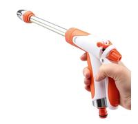 Ugello per tubo a pressione, spruzzatore d'acqua regolabile, pulitore ad alta pressione con 4 modalità, irrigatore in metallo resistente, lavatrice da giardino con stile ergonomico, accessorio per la