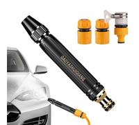 Ugello per tubo ad alta pressione - Spruzzatore d'acqua regolabile a prova di perdite - Strumento di pulizia e irrigazione durevole per autolavaggio Giardino Cortile Patio Moto Uso domestico Pulizia e