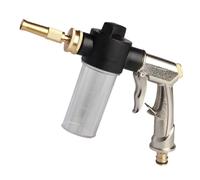 Ugello per tubo da giardino ad alta pressione in schiuma con dispenser di sapone da 100 ml per lavaggio auto, giardinaggio e accessori da bagno per animali domestici, spray per doccia per animali