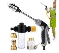 Ugello per tubo da giardino ad alta pressione - Turbo Washer per tubo da giardino ad alta pressione Pistola ad acqua | Spruzzatore a getto d'acqua regolabile per prato per lavaggio auto e r
