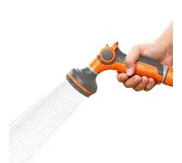 Ugello per tubo da giardino, doccetta da giardino per irrigazione, lavaggio auto, arancione