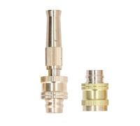 Ugello per Tubo dell'Acqua G1/2 Filettatura Interna Ugello a Spruzzo Regolabile Resistente all'Alta Pressione con Diametro di Uscita di 15 mm per Lavaggio Auto in Giardino e