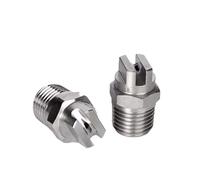 Ugello piatto a ventaglio in acciaio inossidabile 1 pz 1/4 Hvv BSPT Ugelli a spruzzo d'acqua a ventaglio piatto standard ad alto impatto e alta pressione in acciaio inossidabile(8008)