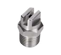 Ugello piatto a ventaglio in acciaio inossidabile 1 ugello a ventaglio piatto a forma di V da 1/4 BSPT, getto d'acqua ad alta pressione, 110 gradi(1I8-8008)