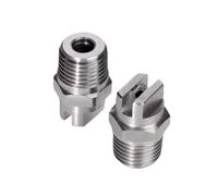 Ugello piatto a ventaglio in acciaio inossidabile 1 ugello a ventaglio piatto da 1/4 BSPT, ugello a getto d'acqua ad alta pressione da 110 gradi HVV for pulizia e lavaggio(1I8-9530)