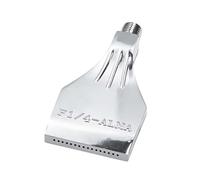 Ugello Piatto G1/4 Filettatura Maschio in Lega di Alluminio, Ugello per Soffiaggio Aria a 16 Fori per la Rimozione della Polvere del Soffiatore per Macchina ad 2pcs 16-hole Aluminum Alloy (Polished)