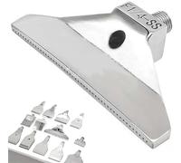 Ugello piatto in lega di alluminio con filettatura maschio G1/4, ugello per soffiaggio aria per parti del compressore, rimozione polvere, asciugatura e pulizia 2pcs 48 Hole Stainless Steel (Polished)