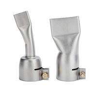 Ugello piatto per pistola per saldatura da 2 pezzi, punta piccola da 20 mm + punta grande da 40 mm per utensile da saldatore Pistola termica ad aria calda in acciaio inossidabile