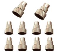 Ugello regolabile da 10 cps, ugello rotondo e 8 prismatico, ugello di nebbia ad alta pressione, adatto per fattorie, paesaggi da giardino, prati e altri colori dorati Round adjustable nozzle 20pcs