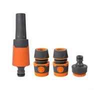 Ugello regolabile per tubo da giardino ad alta pressione per spruzzo d'acqua, adatto per lavaggio auto e attività in giardino, compatibile con connettori comuni per tubi flessibili