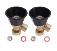 Ugello regolabile Ugello di plastica in rame Big Fog Big Fine Mist Acqua Atomizzante Sprinkler 2 Set per l'irrigazione del giardino di raffreddamento esterno