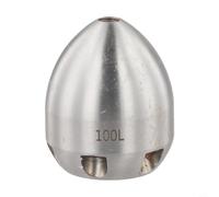 Ugello rotante in acciaio inossidabile per pulizia ad alta pressione di canali fognari e passaggi delle miniere d'acqua con spray a doppia direzione (100L)