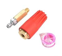 Ugello rotante per idropulitrice ad alta pressione, 5100 PSI per punta di spruzzo dell'ugello turbo, flusso d'acqua potente per applicazioni di pulizia