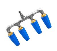 Ugello rotante per idropulitrice - Rondella ergonomica in acciaio anti-ruggine | Bocchetta Ad Alta Pressione Per Manichetta | Per lavaggio auto, giardinaggio, pulizia casa, balcone, patio e cortili