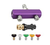 Ugello Rotante Turbo Universale per Idropulitrici Ad Alta Pressione, 1/4 Quick Connect, Ugello Turbo per Lancia Idropulitrice Ugelli Idropulitrice per La Pulizia Automobilistica (Viola, Nero)