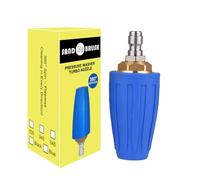 Ugello rotante Turbo universale per idropulitrici ad alta pressione, MAX 4000 PSI 276 bar, 1/4 Quick Connect Rotante Turbo Pressure Washer Cleaner Pistola Accessori Ugello (Blue-blu)