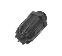Ugello rotondo silenzioso, G 1/4 AG, bocchetta di sicurezza per applicazioni generali, POM plastica, lunghezza 40,0 mm, ugello esterno ø 17 mm